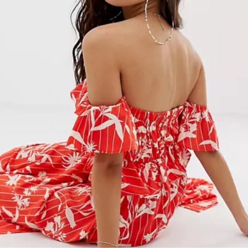 SEXY MAXI 4 | Red Off-Shoulder Sundress 4 | resort wear 4